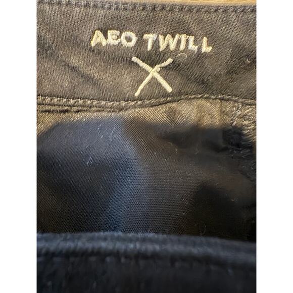 American Eagle Jeans Womens Sz 4 Reg Black Jeggings Stretch Ripped Grunge Gothic - Picture 8 of 12